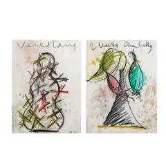 Dale Chihuly, Venetians and Two Leaves One Lilly (Two Works)