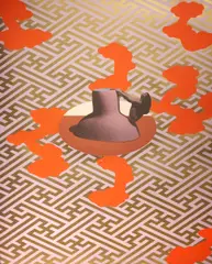 Ken Price, Figurine Cup VI, Figurine Cup Series (Gemini 198), 1970, Screenprint and lithograph in colors on wove paper