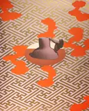 Ken Price, Figurine Cup VI, Figurine Cup Series (Gemini 198), 1970, Screenprint and lithograph in colors on wove paper