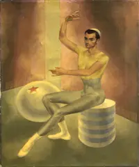 Mac Harshberger, A portrait of James Lyons, New York, 1945, oil on canvas