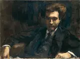 Portrait des Verlegers Dr. Ernst Rathenau (1897 – 1986) by Lesser Ury, Um 1920, Öl auf Leinwand, sold Nov 2008