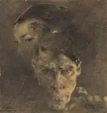 Otto Tetjus Tügel, Selbstbildnis, 1917, Bleistift auf Papier