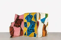 Markus Lüpertz, TAG / NACHT, 1984, Paravent, 3-teilig: jeweils Öl auf Holz