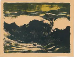 Emil Nolde, Meer, 1926, Farblithografie auf Velin