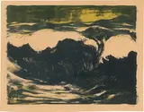 Emil Nolde, Meer, 1926, Farblithografie auf Velin