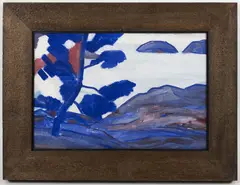 Václav Špála, Mountain Landscape, Around 1920, oil on cardboard