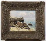 Josef Písecký, Dalmatian Landscape, 1920s, oil on cardboard