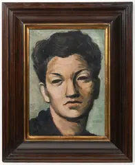 Frantisek Tichy, Portrait of a Young Man, 1940s, oil on canvas