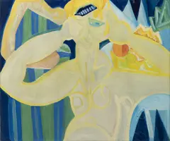 Ladislav Dydek, Nude, 1958, oil on canvas