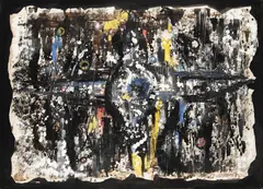 Cyril Chramosta, Space, 1965, watercolour, gouache, paper