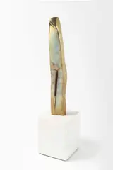 Torse by Rudolf Svoboda, 1963, brass, carrara marble, sold Jun 2026