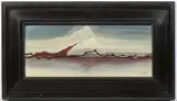 Zdeněk Hajný, Landscape of Dreams, 1972, oil on cardboard