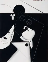 Eugène Martin, Untitled, 1988, Pen, ink, and graphite on paper