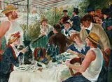 Mark Tansey, Renoir (Luncheon of the Boating Party), c. 1970-71, Oil on canvas