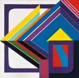 Kazuya Sakai, End of the Night (Variations on the Diamond IV), 1969, Acrylic on canvas