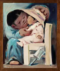 Jean Charlot, The Dress, 1937, Oil on canvas