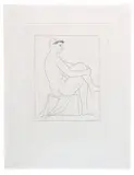 Pablo Picasso, Femme nue couronnée de Fleurs (from La Suite Vollard), Etching on Montval paper with Picasso watermark