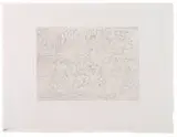 Pablo Picasso, Taureau et Chevaux dans l'Arène (from La Suite Vollard), Etching on Montval paper with Picasso watermark
