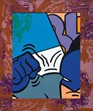 John Matos, Untitled (2), 1995-96, Acrylic on canvas with silkscreen on painted wood frame
