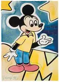 John Matos, Untitled (Mickey Mouse), 1996, Watercolor and acrylic paint on paper