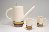 Peter Shire, Coffee pot and mugs (3)
