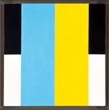Frederick Hammersley, Pairable #6, 1976-77, Oil on particle board in artist's frame