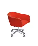 Desk chair by Alexander Girard, 1967, Chrome-plated steel, upholstery, sold Oct 2013