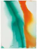 Phenomena Sung Jade by Paul Jenkins, 1978, Watercolor on paper, sold Oct 2013
