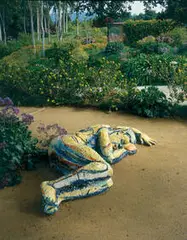 Viola Frey, Sleeping Man, 1984, Glazed ceramic sculpture
