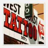 Robert Cottingham, Tattoo, 1975, lithograph in colors