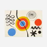 Target and Sign by Alexander Calder, c. 1965, lithograph in colors, sold Feb 2022