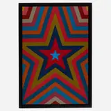Sol LeWitt, Five Pointed Star with Colored Bands, 1992, screenprint in colors on Arches Cover paper