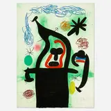 Joan Miró, La Harpie, 1969, etching, aquatint and carborundum in colors on Arches