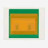 I-S Va 6 (from the Six Variants series) by Josef Albers, 1969, screenprint in colors on Arches, sold Feb 2022