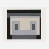 I-S Va 5 (from the Six Variants series) by Josef Albers, 1969, screenprint in colors, sold Feb 2022