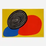 Les Trois Oeufs by Alexander Calder, 1974, lithograph in colors, sold Feb 2022