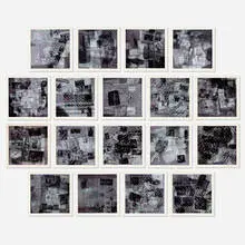 Surface Series (from Currents) by Robert Rauschenberg, 1970, screenprint on Aqua B 844, sold Feb 2022