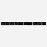 Al Held, Untitled (White lines on black paper)