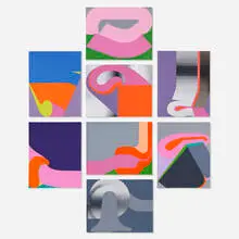 Sven Lukin, Portfolio #1, 1969, set of 8 screenprints in colors
