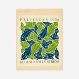 M. C. Escher, The Four Elements: Water (from Eugène & Willy Strens New Year's greeting-cards)