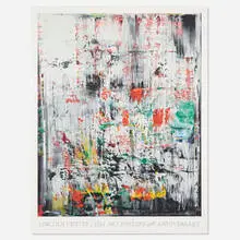 Eis 2 by Gerhard Richter, 2003, screenprint in colors, sold Feb 2022