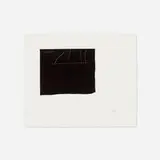 Robert Motherwell, Black Flag, 1983, etching on Georges Duchêne of Larroque handmade paper