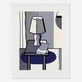 Roy Lichtenstein, Still Life with Table Lamp (from the Office Still Lifes series), 1988, screenprint in colors