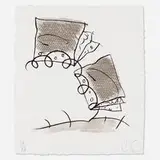 Claes Oldenburg, Notebook Torn in Half, 1997, lithograph on St. Armand Special Etching