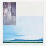 John Baldessari, Double Motorcyclists and Landscape (Icelandic) (from the Overlap Series), 2003, lithograph in colors on Somerset