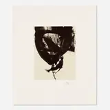 Nocturne VIII (from the Octavio Paz suite) by Robert Motherwell, 1988, lithograph in colors with chine appliqué, sold Feb 2022