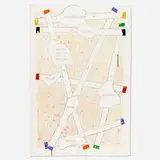 Jasper Johns, Sketch from Untitled I (from the Casts from Untitled series), 1974, lithograph in colors