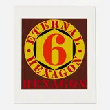 Robert Indiana, Eternal Hexagon (from the Ten Works by Ten Painters portfolio), 1964, screenprint in colors on Mohawk Superfine Cover