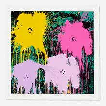 Flowarh$ by Thierry Guetta, 2021, screenprint in colors, sold Feb 2022