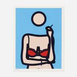 Ruth with Cigarette 4 by Julian Opie, 2005, lambda print on Fujicolour digital archival, sold Feb 2022